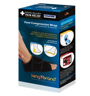 King Brand Coldcure Foot Wrap Reduces Swelling on Foot Plantar and Heel Injuries