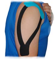 A Person Wearing King Brand Support Tape to Prevent Re-Injury