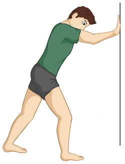 An Illustration Shown Stretching the Soleus Muscle, Which Can Worsen an Injury