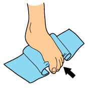 Foot Tendonitis Exercises Towel Scrunches