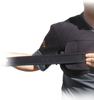 King Brand Shoulder Wrap Used with Accessory Strap for More Comfort and a Tighter and More Secure Fit Front View